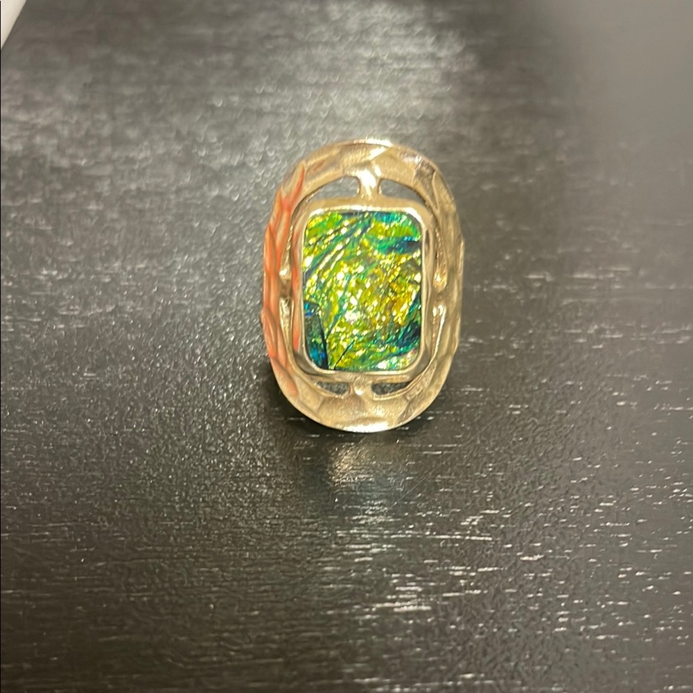 Stylish Two-Tone Ring